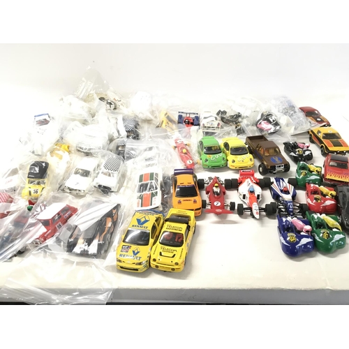 706 - A collection of Scalextric cars..spares and accessories. No reserve