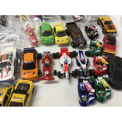 706 - A collection of Scalextric cars..spares and accessories. No reserve