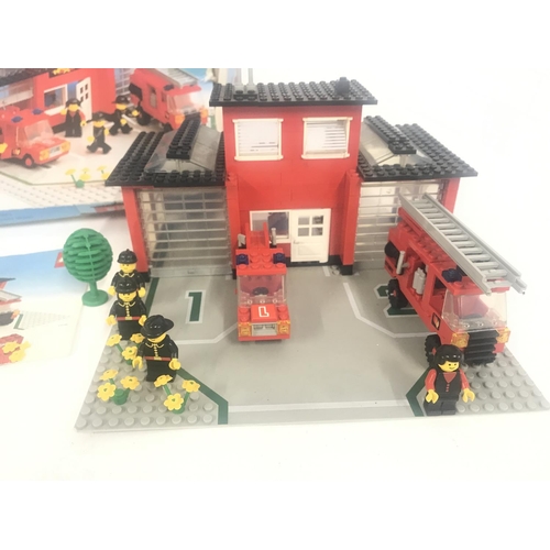 735 - A Vintage Lego Fire Station With Box And Instructions. #6382. No Reserve.