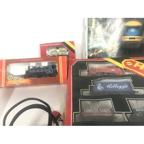 737 - A Collection of Hornby 00 Gauge. Including a Pick Up Goods Set. A Saddle Tank And accessories. No Re... 