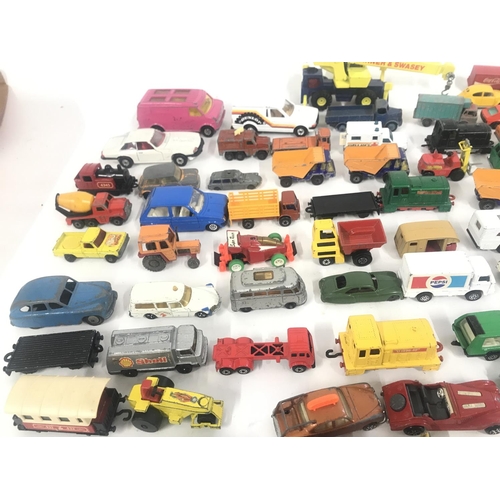 741 - A Collection of Playworn Diecast. Including Matchbox. Corgi etc. No Reserve.