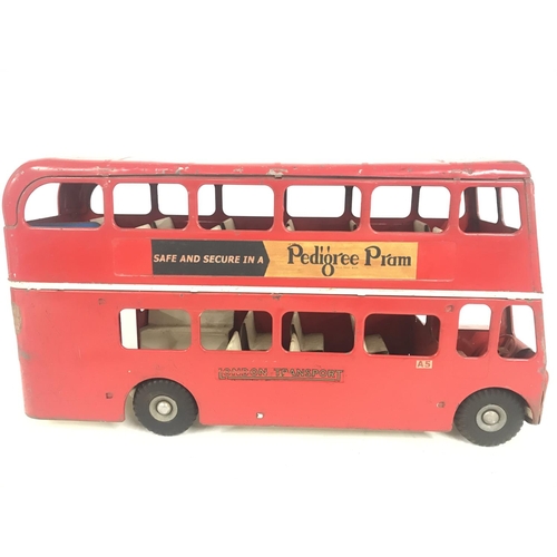 756 - A 1950s Tri-Ang Double Decker Bus.