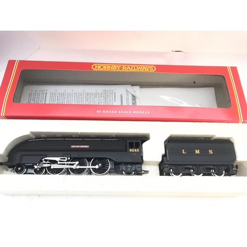 769 - A Boxe Hornby 00 Gauge LMS 4-6-2 Coronation Class Locomotive City Of London #R.2092.