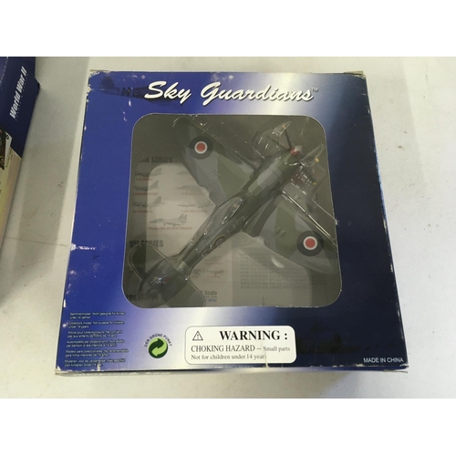 78 - A collection of 4 boxed model military aircraft by Corgi..Sky Guardians and Metal