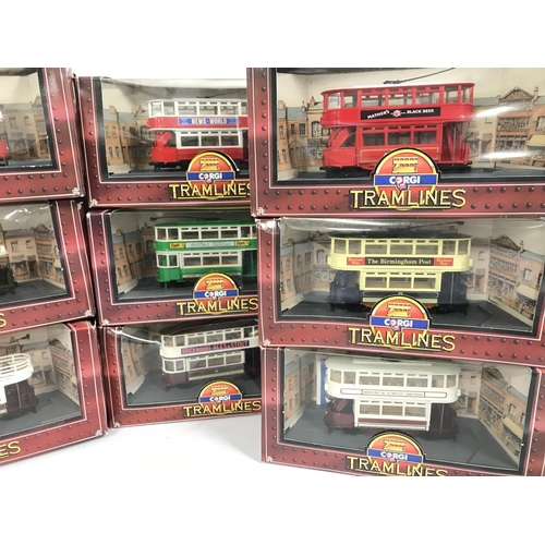 795 - A Collection of Boxed Corgi Tramlines. No Reserve.