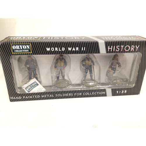 816 - 2x boxed sets of Oryon World War2 metal soldiers includes ART 3002 ARNHEM. British Parachutists and ... 