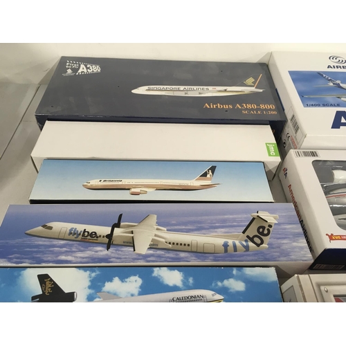 87 - A collection of model civil aircraft representing airlines from all over the world all are boxed and... 