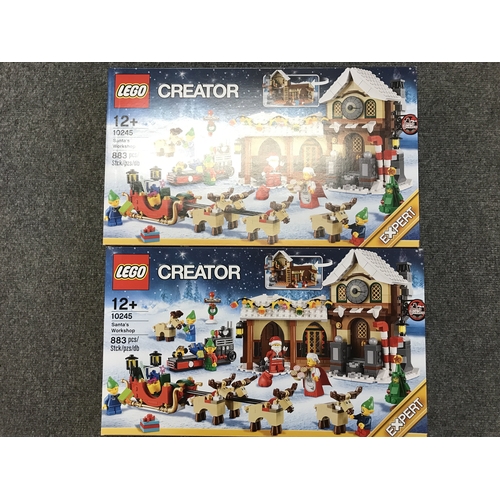 662 - 2 boxed and sealed Lego sets. 10245. Santas workshops. No reserve.