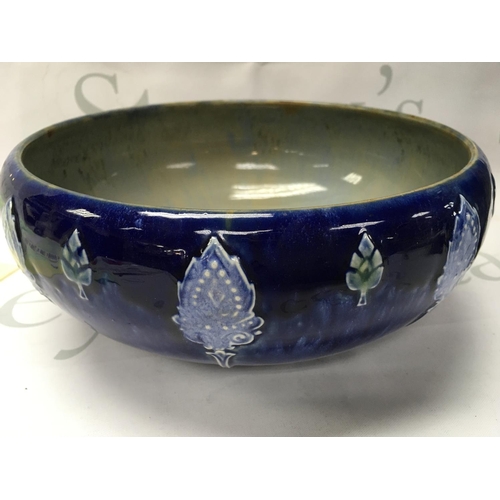 1010 - A Royal Doulton bowl decorated art nouveau style motifs together with a ewer . NO RESERVE