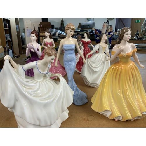 1060 - 7 Various Royal Doulton and Coalport porcelain figurines (7) NO RESERVE