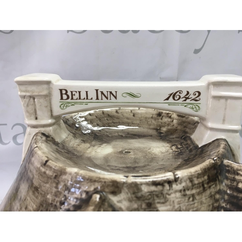 1083 - Harrods Bell Inn Stilton cheese dome , made and hand-painted in Staffordshire exclusively for Harrod... 