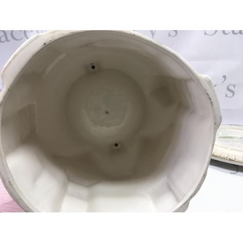 1083 - Harrods Bell Inn Stilton cheese dome , made and hand-painted in Staffordshire exclusively for Harrod... 