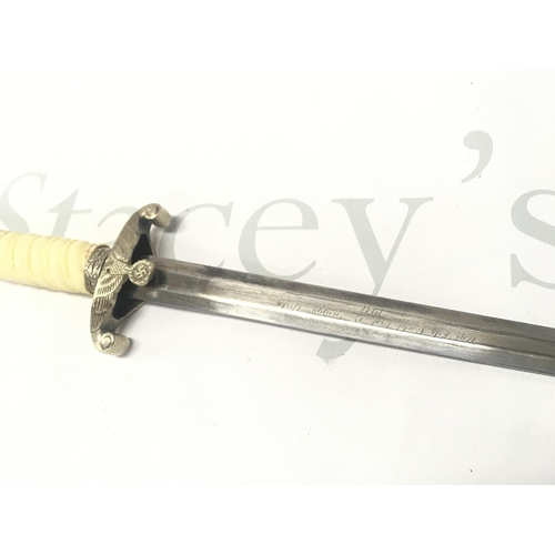 2113 - A German Army Officers Dagger by Robert Klaas Solingen. 38cm long total length , blade 26cm long app... 