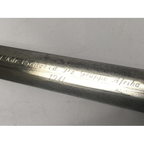 2113 - A German Army Officers Dagger by Robert Klaas Solingen. 38cm long total length , blade 26cm long app... 