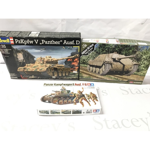 A Collection of Boxed Model Kits by Tamiya.Revell And Academy All Tanks ...