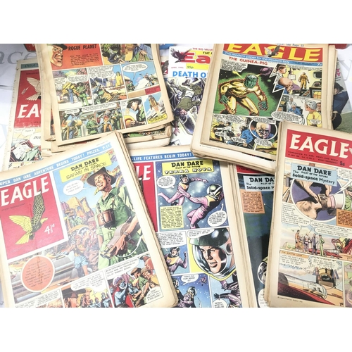 A Collection of Eagle Comics And Annuals.approximately 60 Comics And 4 ...