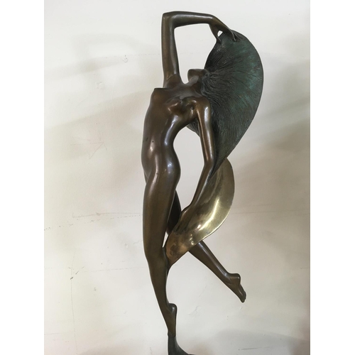 619 - A bronze sculpture of Art Deco style Dance step designed by Angelo Basso edition number 89/ 175 ; 52... 