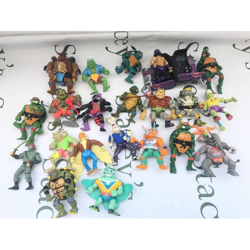 110 - A Collection Of Vintage Teenage Ninja Hero Turtles Figures Etc.