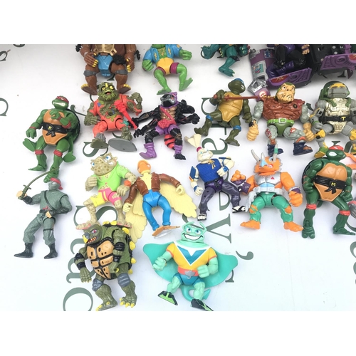 110 - A Collection Of Vintage Teenage Ninja Hero Turtles Figures Etc.