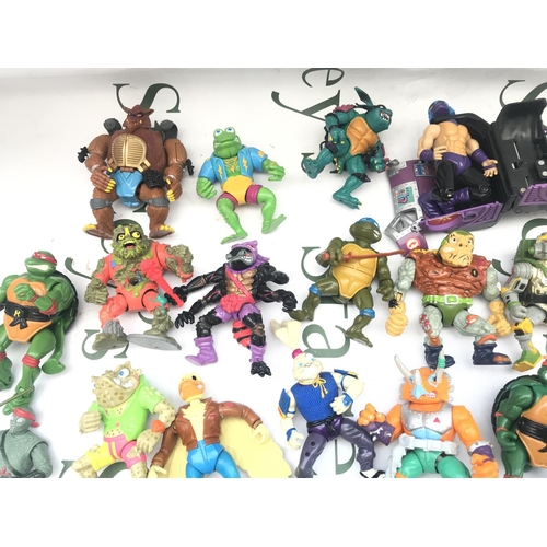 110 - A Collection Of Vintage Teenage Ninja Hero Turtles Figures Etc.
