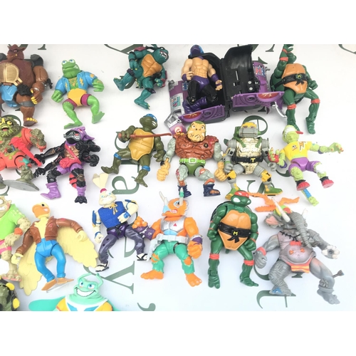110 - A Collection Of Vintage Teenage Ninja Hero Turtles Figures Etc.