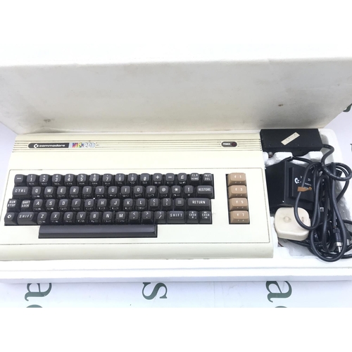 113 - A Boxed Commodore Vic-20 With Cassette Player. No Reserve.