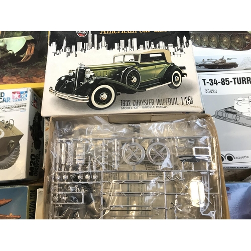 A Collection Of Boxed Plastic Model Kits. No Reserve.