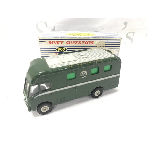 61 - A Boxed Dinky Supertoys B.B.C. T.V. mobile Control Room #967.