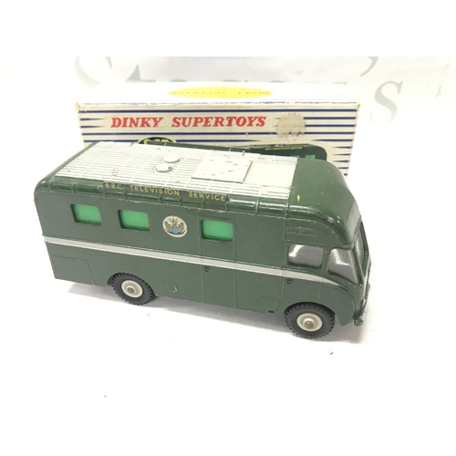 61 - A Boxed Dinky Supertoys B.B.C. T.V. mobile Control Room #967.