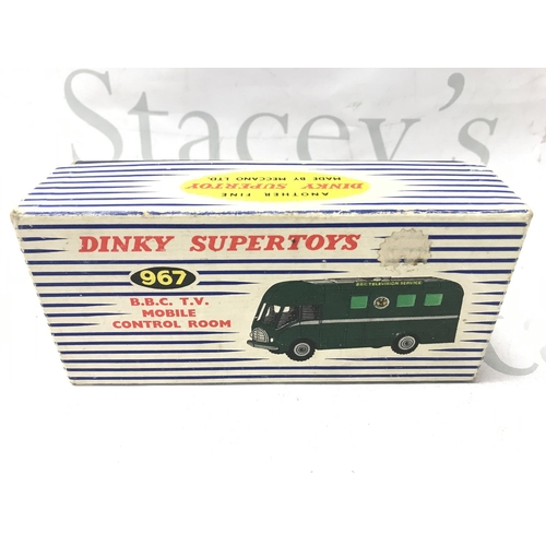 61 - A Boxed Dinky Supertoys B.B.C. T.V. mobile Control Room #967.