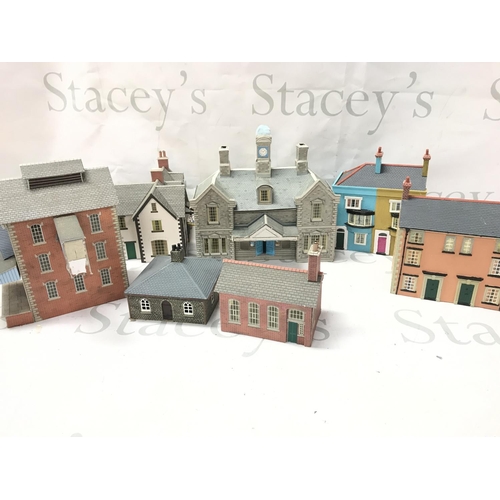 67 - A Collection of 00 Gauge Locos. Wagons. Coaches. Buildings Etc.