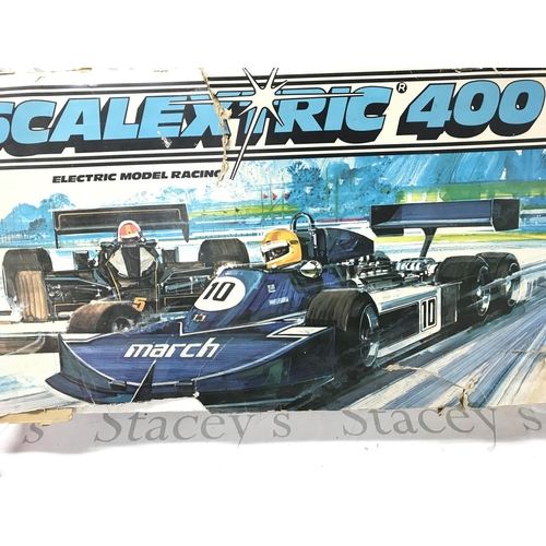 68 - 3 Boxed Scalextric Sets Including Grand Prix. Jaguar Challenge And Scalextric 400. In Various States... 