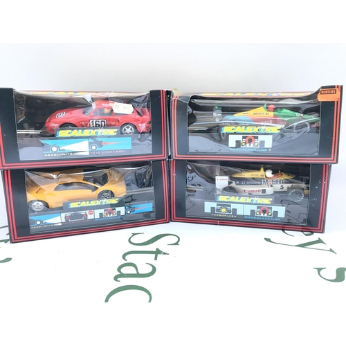 79 - 4 X Boxed Scalextric Cars A Porsche 959 #C.449. A Ford Benetton B189 #C.461. A Lamborghini Diablo #C... 