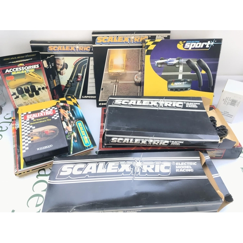 82 - A Boxed Scalextric Pole Position And A Box Containing Scalextric Accessories. No Reserve.(2).