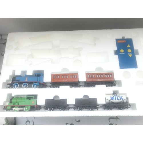 89 - A Boxed Hornby 00 Gauge Thomas And Percy Set. No Track Or Transformer. No Reserve.