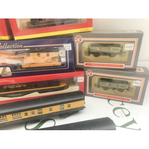 90 - A Small Collection of Boxed And Loose 00 Gauge Wagons And Coaches. No Reserve.