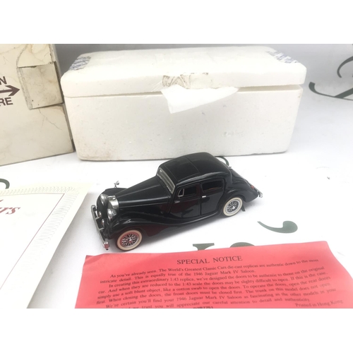 92 - A Boxed Franklin Mint 1964 Aston Martin DB5 (A/F) And 1/24 Scale And A 196 Jaguar MK IV Saloon 1/3 S... 
