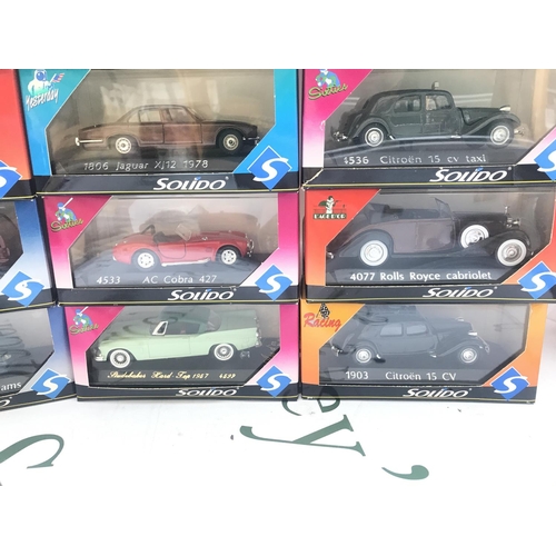 99 - A Collection Of 28 Boxed Solido Diecast Vehicles 1/43 Scale.