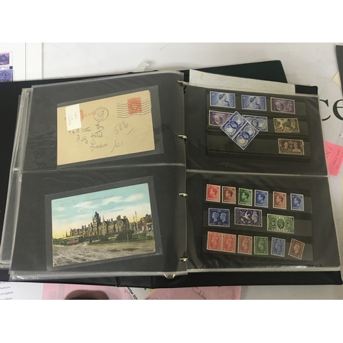 2187 - Two albums containing interesting Victorian and later postal covers including 1902 Birmingham to Los... 