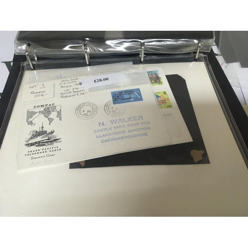 2188 - An album of stamps and first day covers including some signed covers unused blocks of stamps British... 