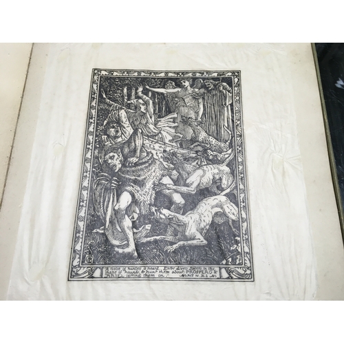 866 - A box containing illustrations to Shakespeare Tempest by Walter Crane 1893