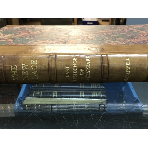 867 - New place Stratford the last residence of Shakespeare by James O Halliwell Printed by J.E Adlard 186... 