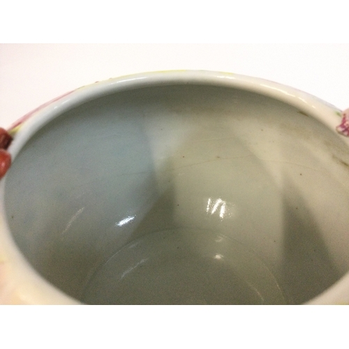 913 - Chinese Mille Fleur ceramics including vase with dragon (11cm tall) , bowl (6.5cm tall) and trinket ... 