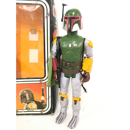 12 - A Boxed Vintage Star Wars Kenner 12 Inch Boba Fett Figure Is Complete. Box Is Worn.