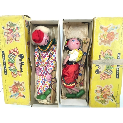 24 - 2 Boxed Pelham Puppets And A Loose Muffin The Mule.