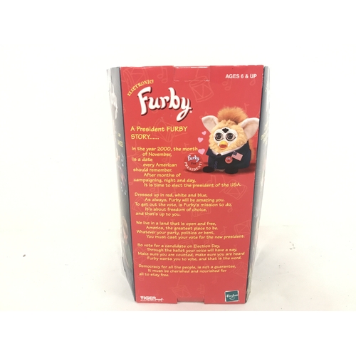 350 - A Boxed And Sealed Tiger/Hasbro 2000 Special Limited Edition Furby For Presidency