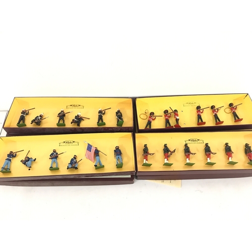 37 - 4 X Boxed Britains Sets including #s 8852. 8833. 8826 And 8800. No Reserve.