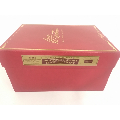 50 - A Boxed Britains The Maharajah Of Bikanirs State Elephant #40184.
