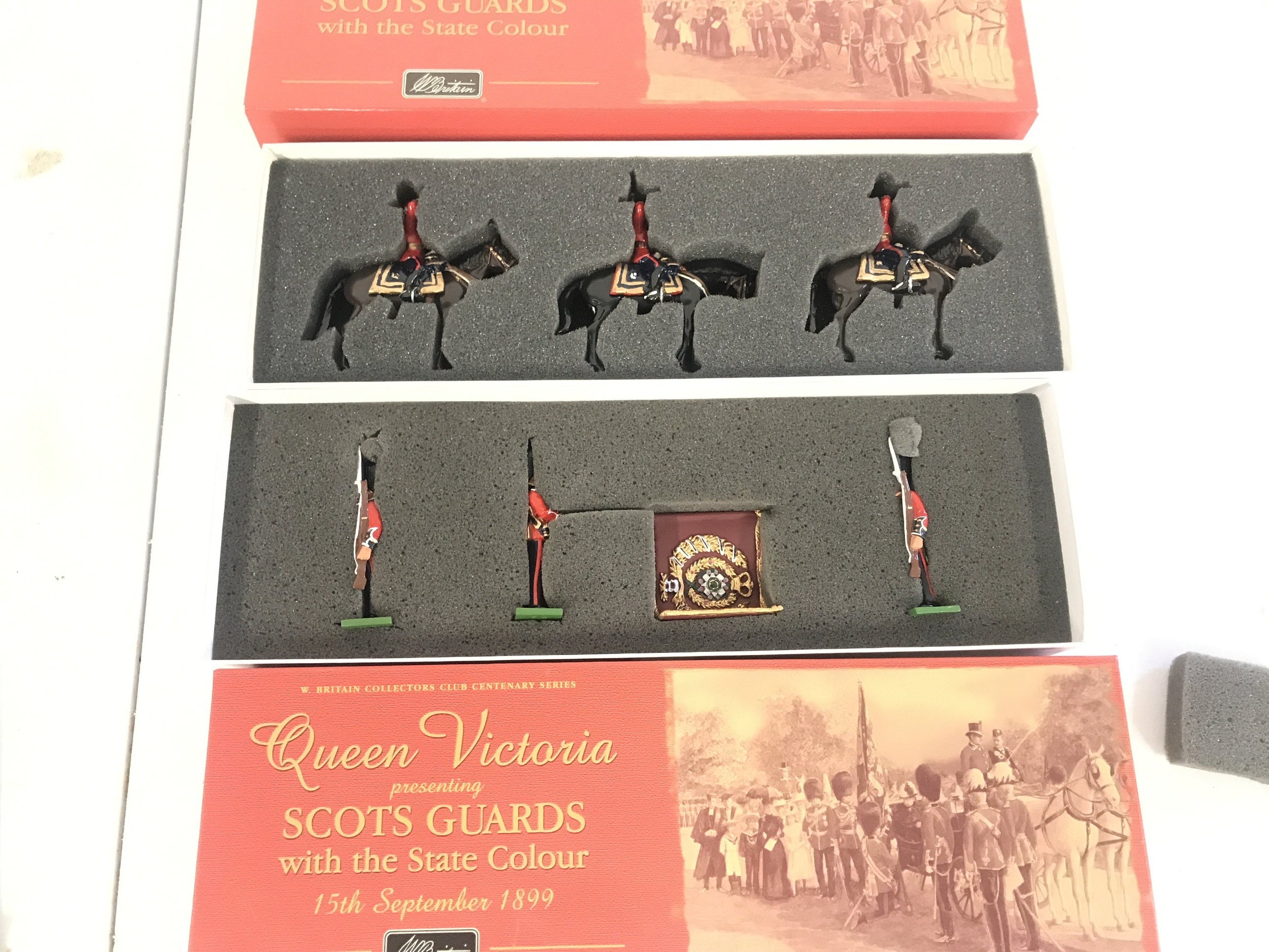 2 X Boxed Britains Sets, Scots Guards Colour Party With State Colour ...