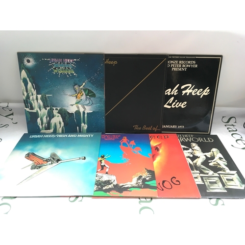 181 - Thirteen Uriah Heep LPs comprising Very Eavy, Very Umble, Look At Yourself, Demons & Wizards and oth... 